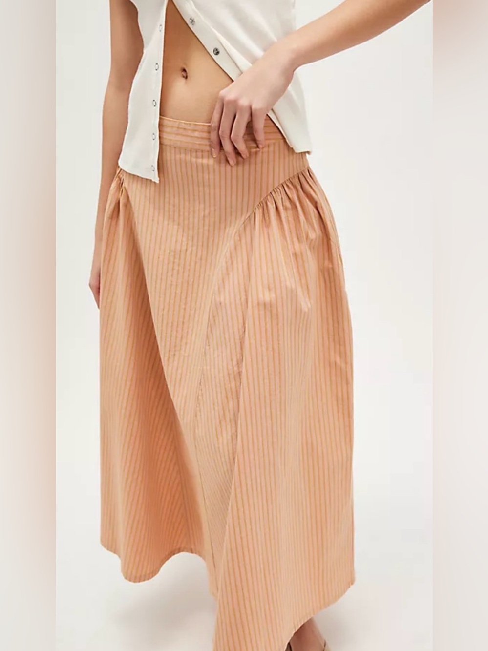 Free People Katia Printed Maxi Skirt Beach Combo Size 8 Brand New With Tags - Picture 2 of 14